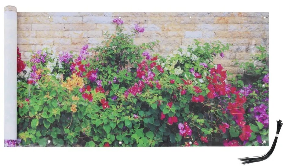 Plastikowa osłona balkonowa 500x85 cm Flowers – Maximex