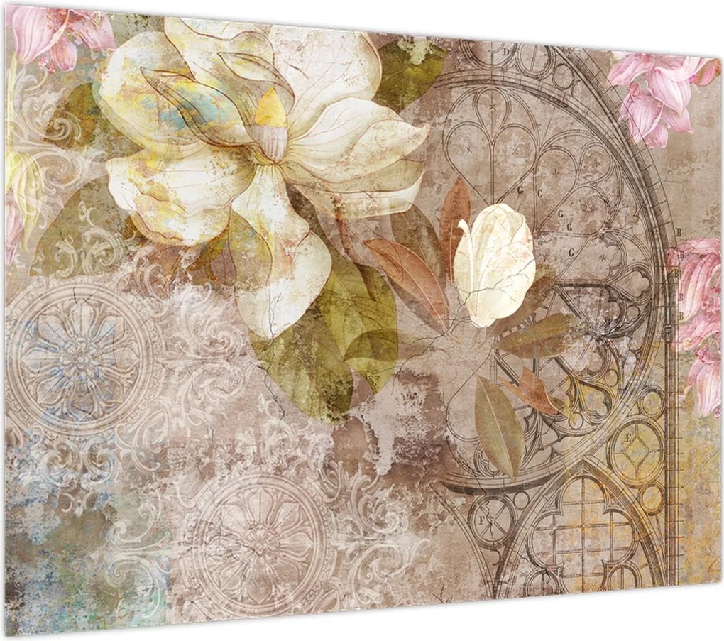 Obraz - Ozdoba kwiatowa (70x50 cm)