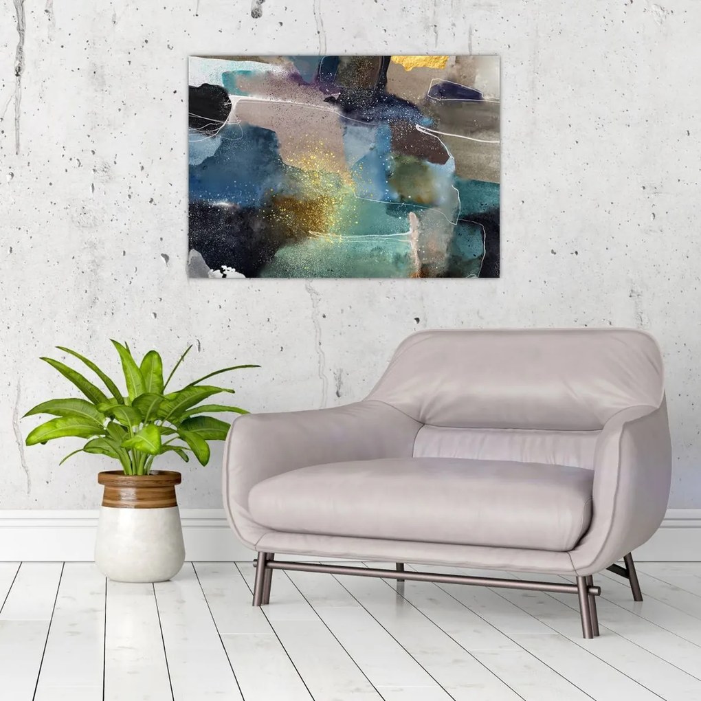 Obraz - Akwarelowa abstrakcja (70x50 cm)
