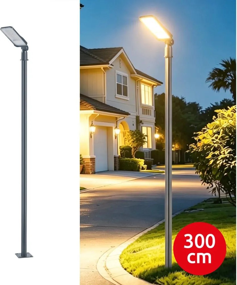 Brilagi -LED Lampa zewnętrzna ze słupem i kablem 3 m URBANLIGHT LED/50W/230V antracyt IP65