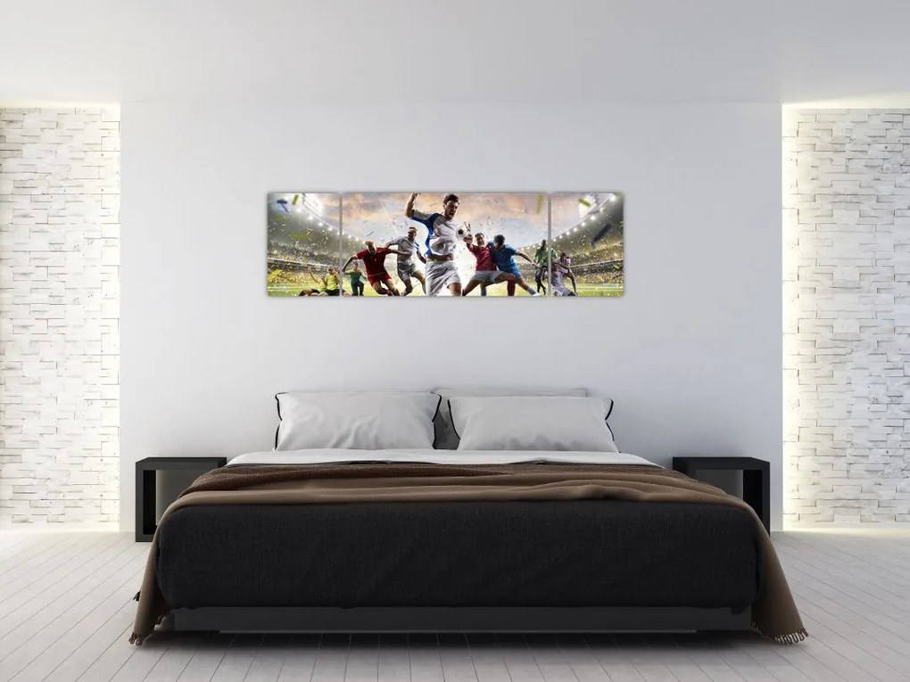 Obraz - Piłka nożna (170x50 cm)