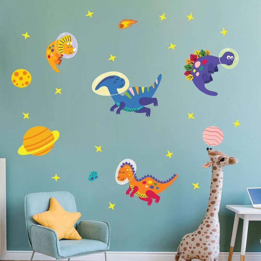 Dziecięce naklejki ścienne Ambiance Dinosaurs
