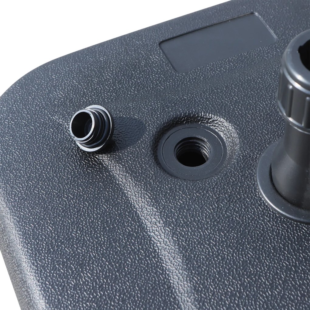 Outsunny Podstawa Do Parasola Ogrodowego Wypełniana Do 30kg Czarna Stabilna i Trwała Idealna Do Ogrodu | Aosom PL