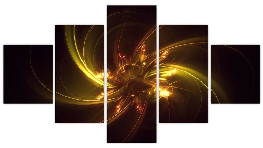 Obraz - abstrakcja śmigieł (125x70 cm)