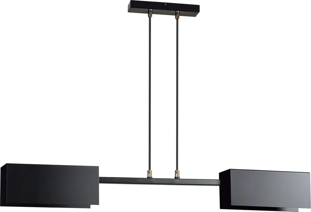Czarna nowoczesna lampa wisząca - 15X D018 T0-R55