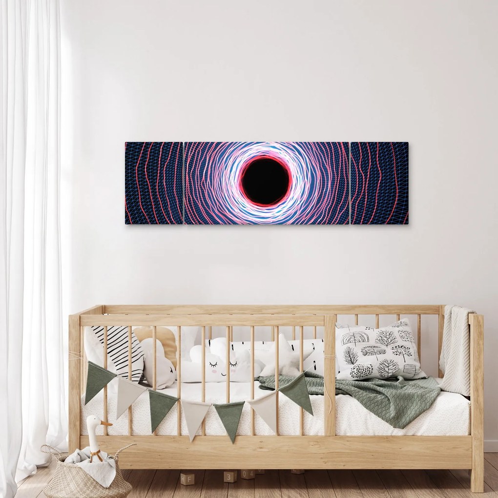 Obraz abstrakcji koła (170x50 cm)
