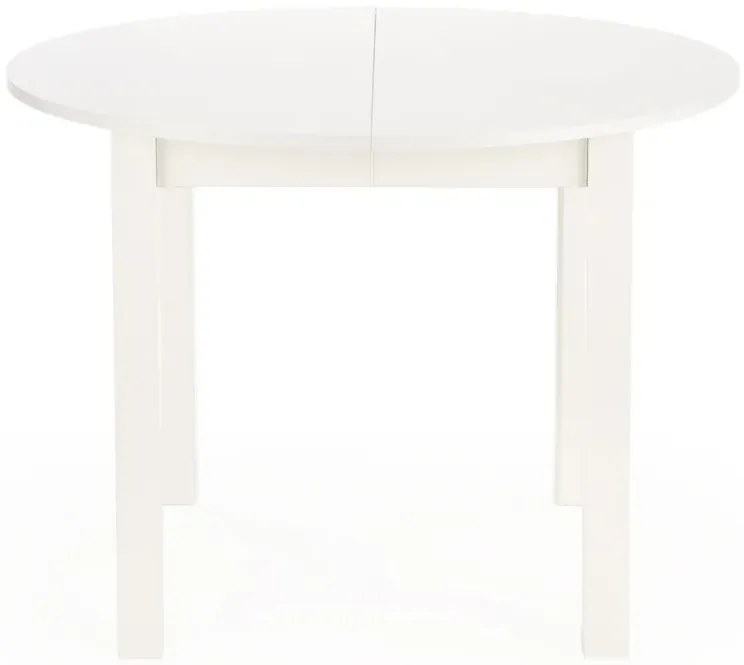 Biały okrągły stół rozkładany 102-142 cm A2-B47
