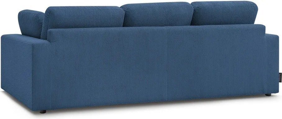 Niebieska sztruksowa sofa 250 cm Belair – Bobochic Paris