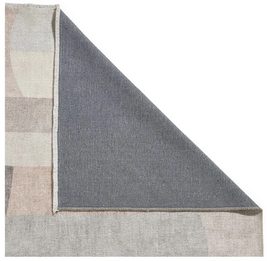 Beżowy chodnik z mieszanki bawełny odpowiedni do prania 60x170 cm Whisper – Think Rugs