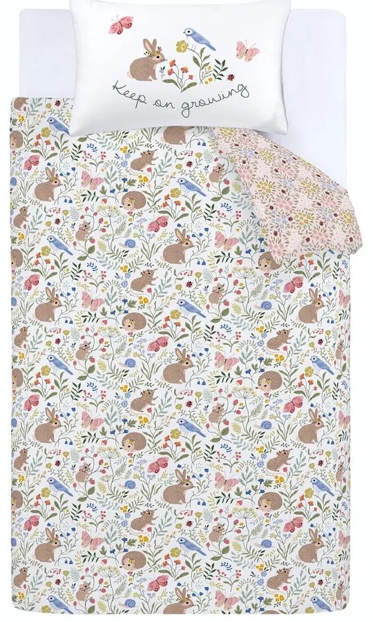 Pościel dziecięca jednoosobowa 135x200 cm Garden Animals – RHS