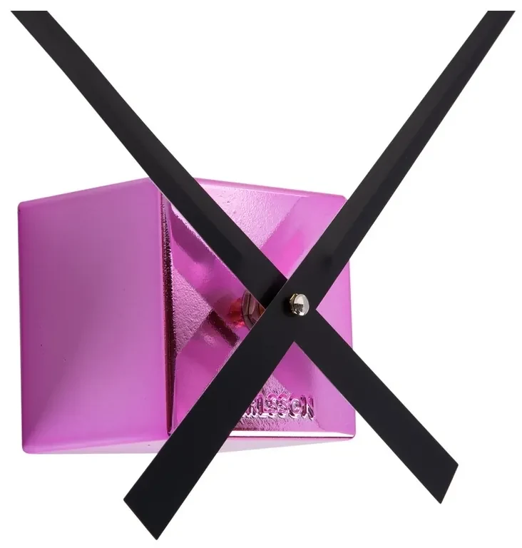 Karlsson KA5974PI designerski zegar ścienny naklejany różowy, śr. 80 cm