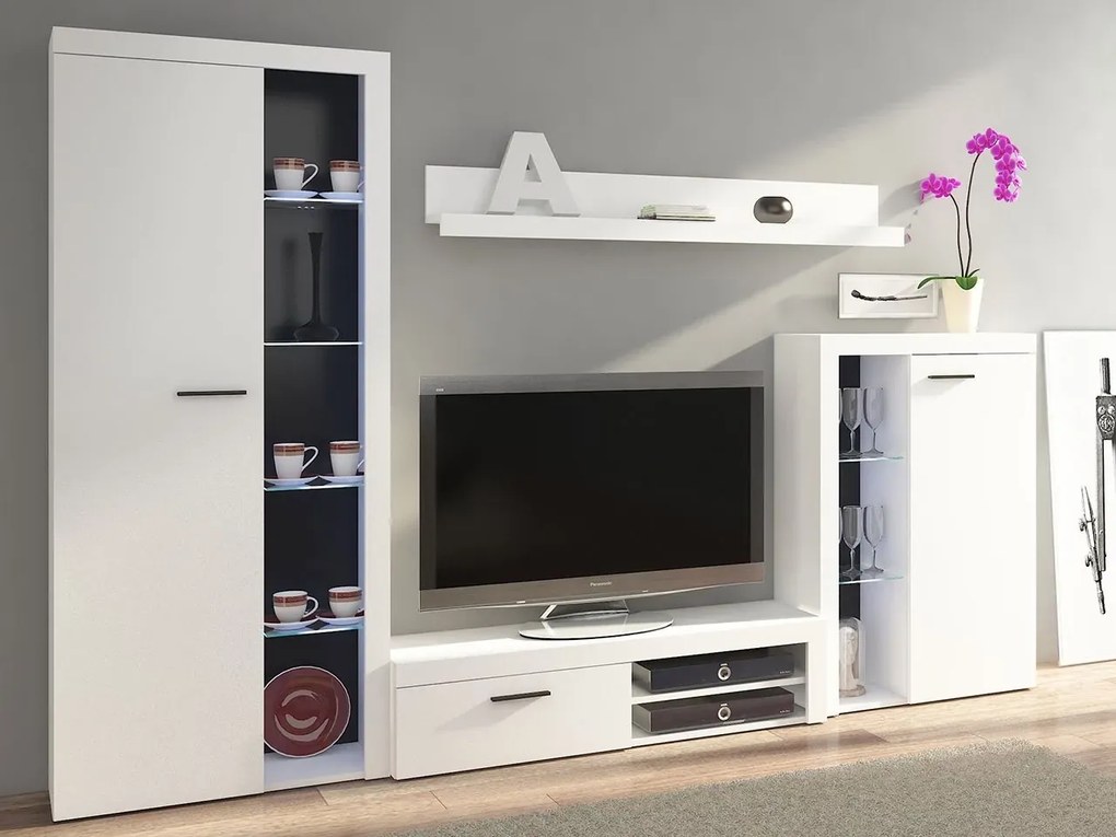Meblościanka Rena mini 270 cm - biały mat