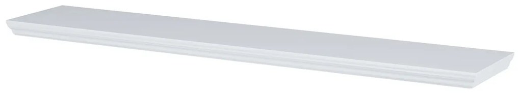 Półka ścienna P-026, matowy biały, 120 cm
