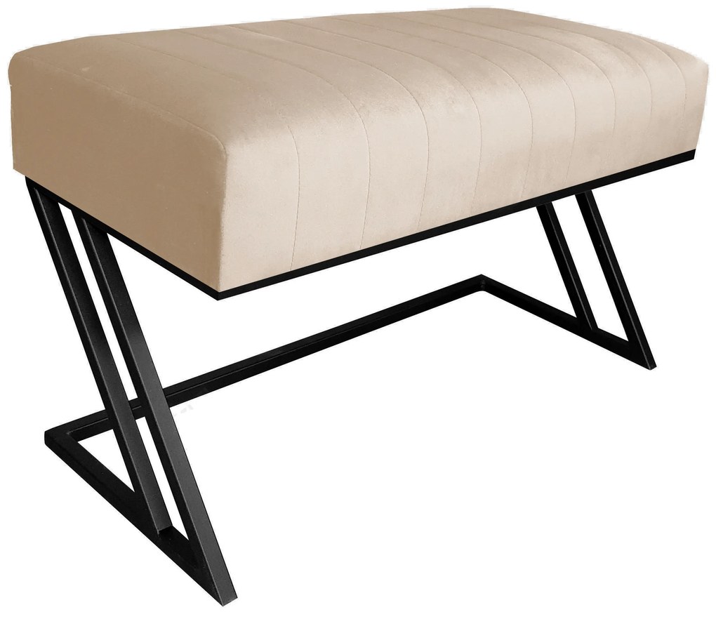 Ławka ZETA LOFT MG06 pufa podnóżek metal