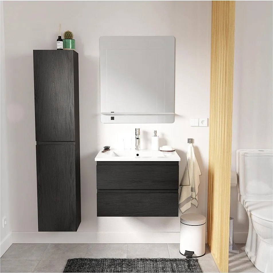 Zestaw zlewozmywakowy 60 cm + bateria + lustro + kolumna SORRENTO