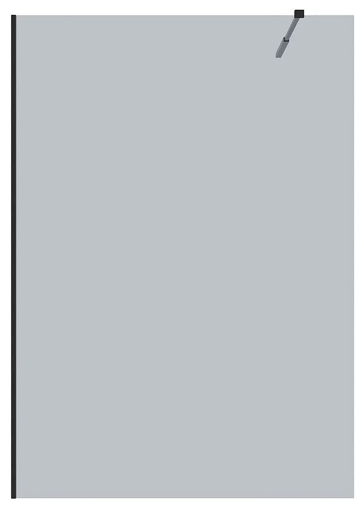 Ścianka prysznicowa MALIKA - 140x200 cm - Szare szkło