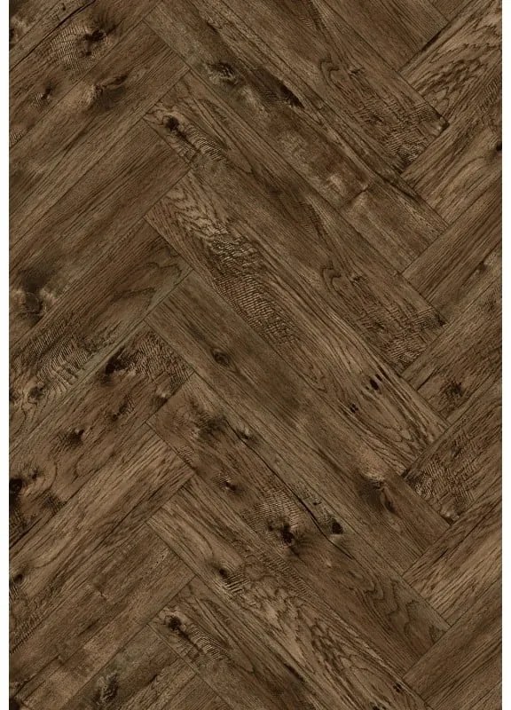 Mexen Orange Beach panele winylowe jodełka 635 x 127 mm SPC 6,5 mm podkład 1,5 mm, 4 V-Fuga, Orzech - F1195-0635-127-505-4V1-01