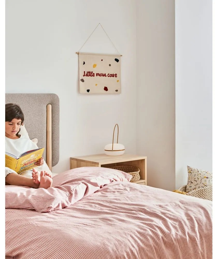 Różowo-beżowa bawełniana pościel dziecięca do łóżeczka z prześcieradłem 70x120 cm Giorgii – Kave Home