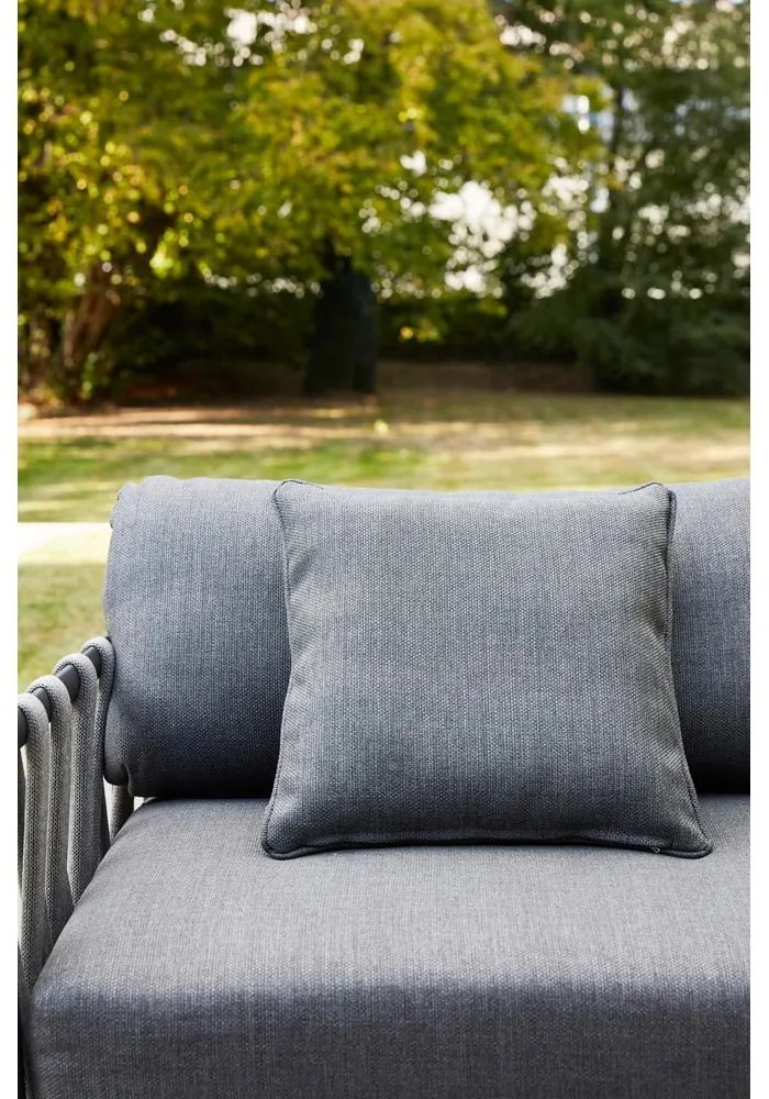Ciemnoszara sofa ogrodowa Switch Rope – Diphano
