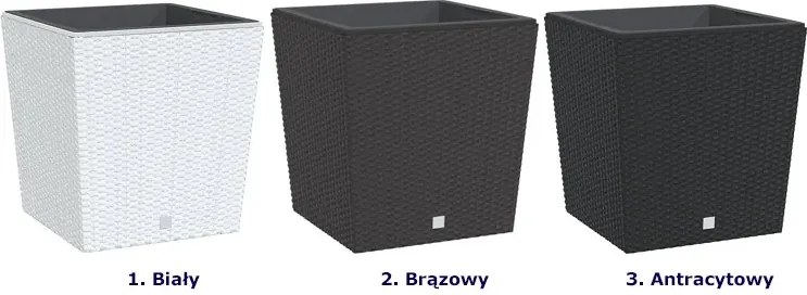 Antracytowa donica ogrodowa A1-E60