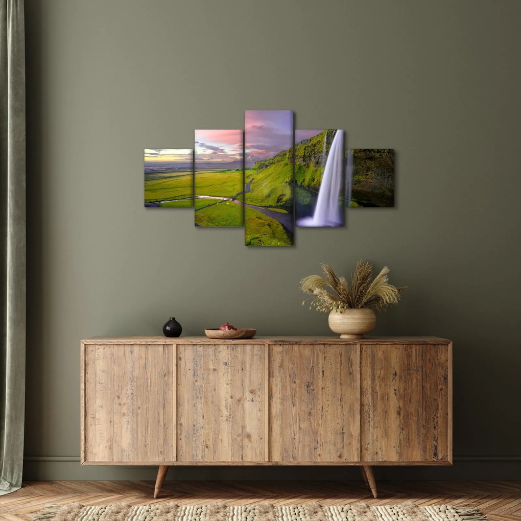 Obraz wodospadów (125x70 cm)