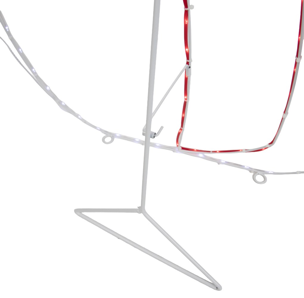 Zewnetrzna Świąteczna lampa podłogowa Bałwan 116 cm z LED z timerem IP44 - Pax Oswietlenie zewnetrzne