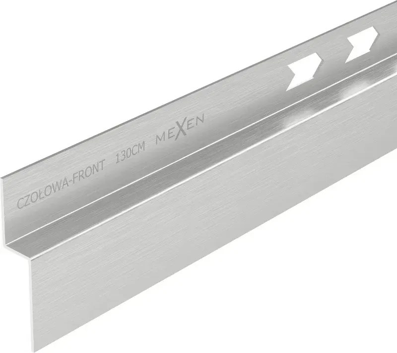 Mexen Line-B listwa brodzikowa czołowa 130 cm, inox - 181003130U