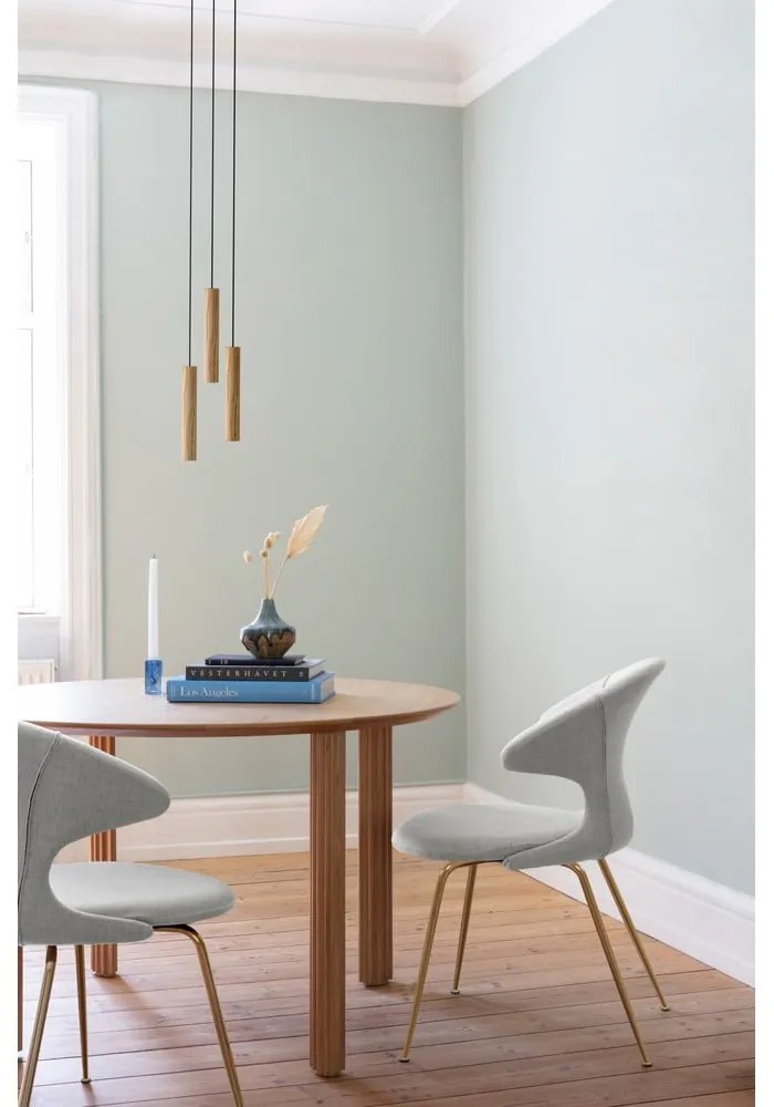 Lampa wisząca LED z drewnianym kloszem ø 3 cm Chimes – UMAGE