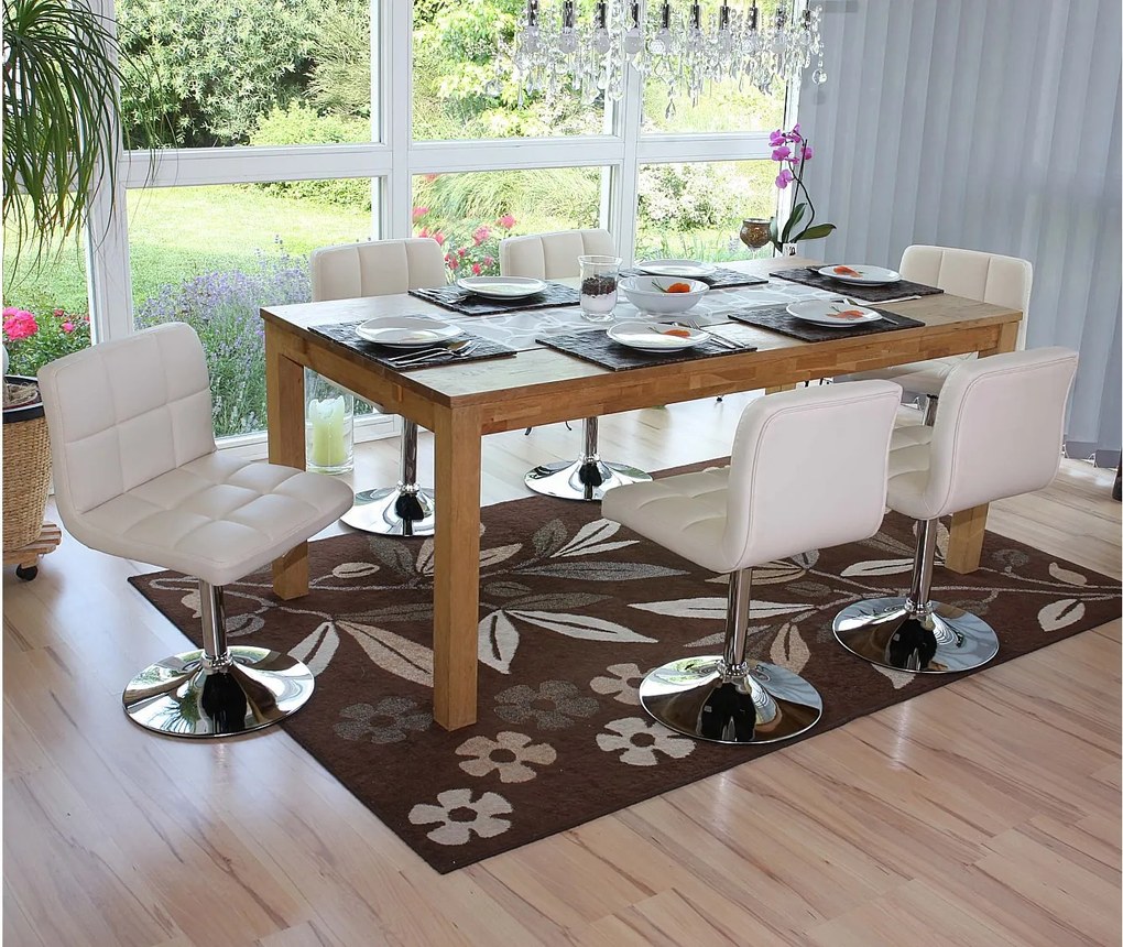 Krzesło do jadalni Cadiz (zestaw 6 sztuk),  kremowy