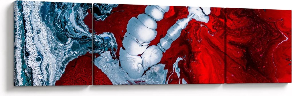 Obraz abstrakcyjnych plam (170x50 cm)