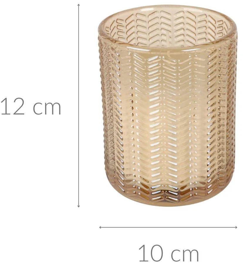 Świeczka w szkle, 12 cm
