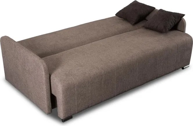 Sofa z Funkcją Spania ASPEN Wersalka Rozkładana Dwuosobowa Beżowa Nowoczesna do Salonu