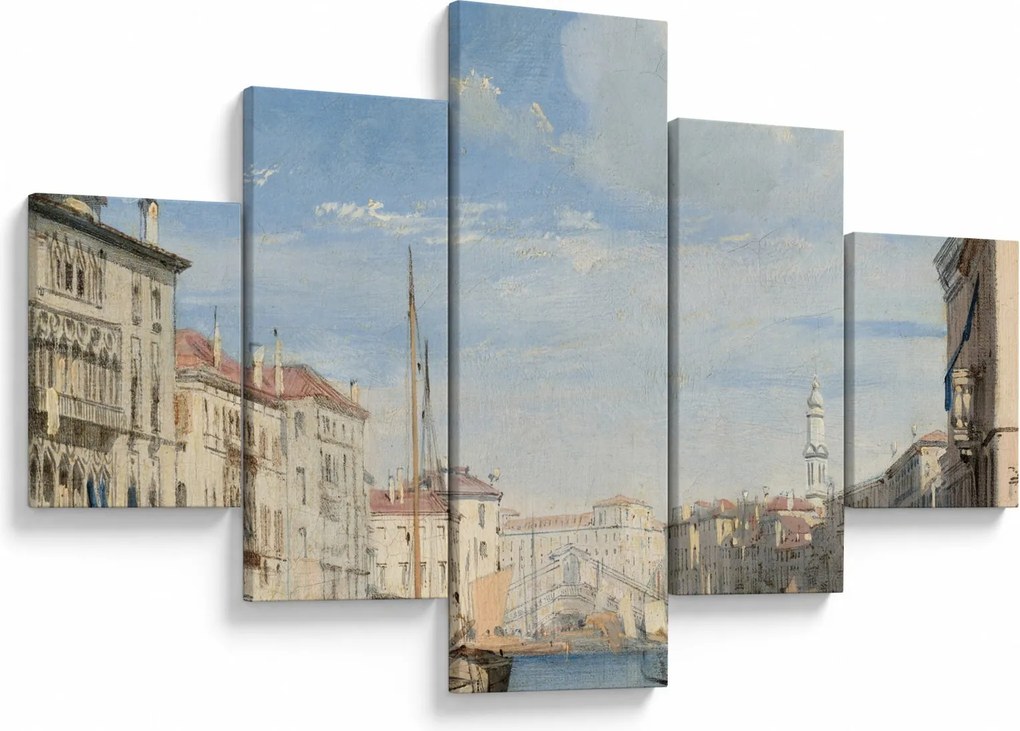 Obraz - Richard Parkes Bonington, The Grand Canal, reprodukcje (125x70 cm)
