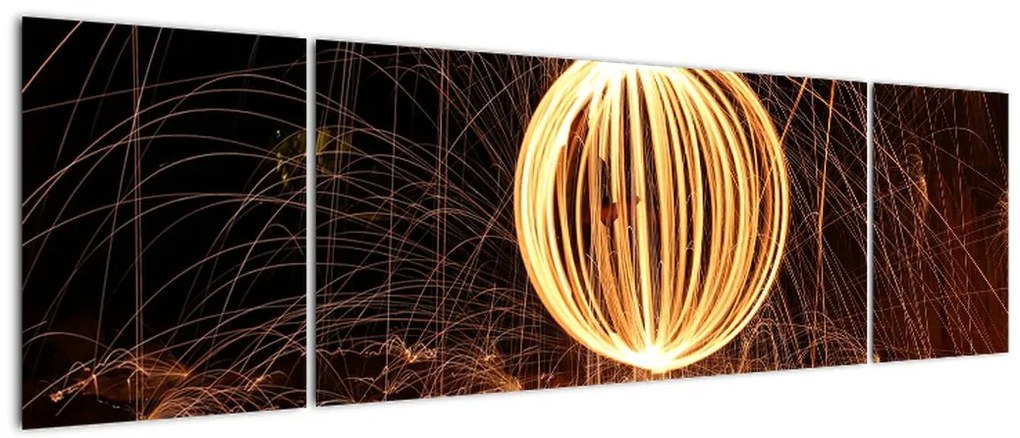 Obraz - Malowanie światłem (170x50 cm)