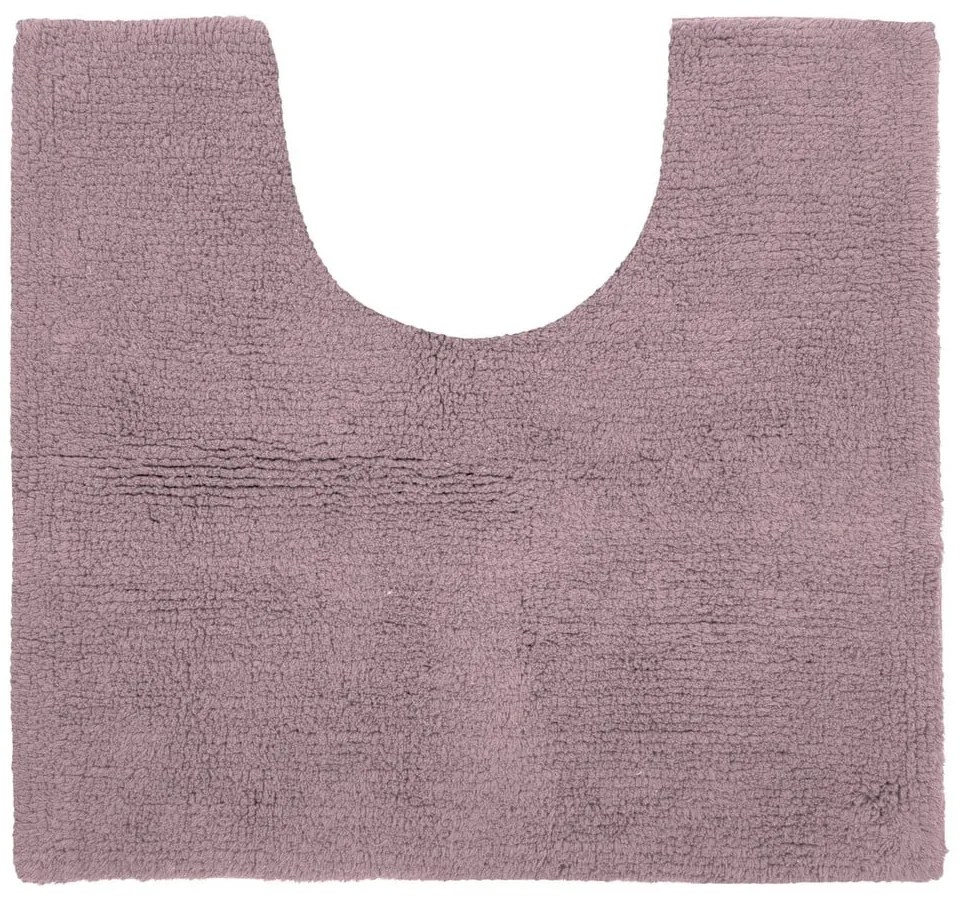 Jasnoróżowy dywanik łazienkowy 50x45 cm Riva – Tiseco Home Studio