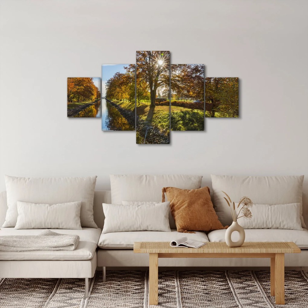 Obraz kanału wodnego (125x70 cm)
