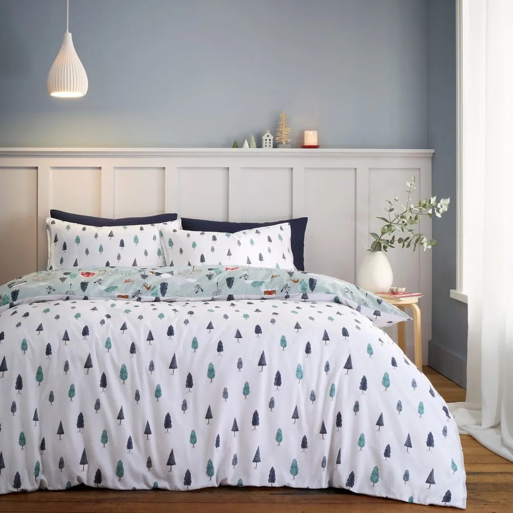 Flanelowa pościel dwuosobowa 200x200 cm Winter Scene – Bianca