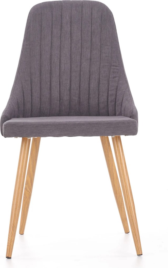 Tapicerowane krzesło do jadalni z przeszyciami K285 Halmar
