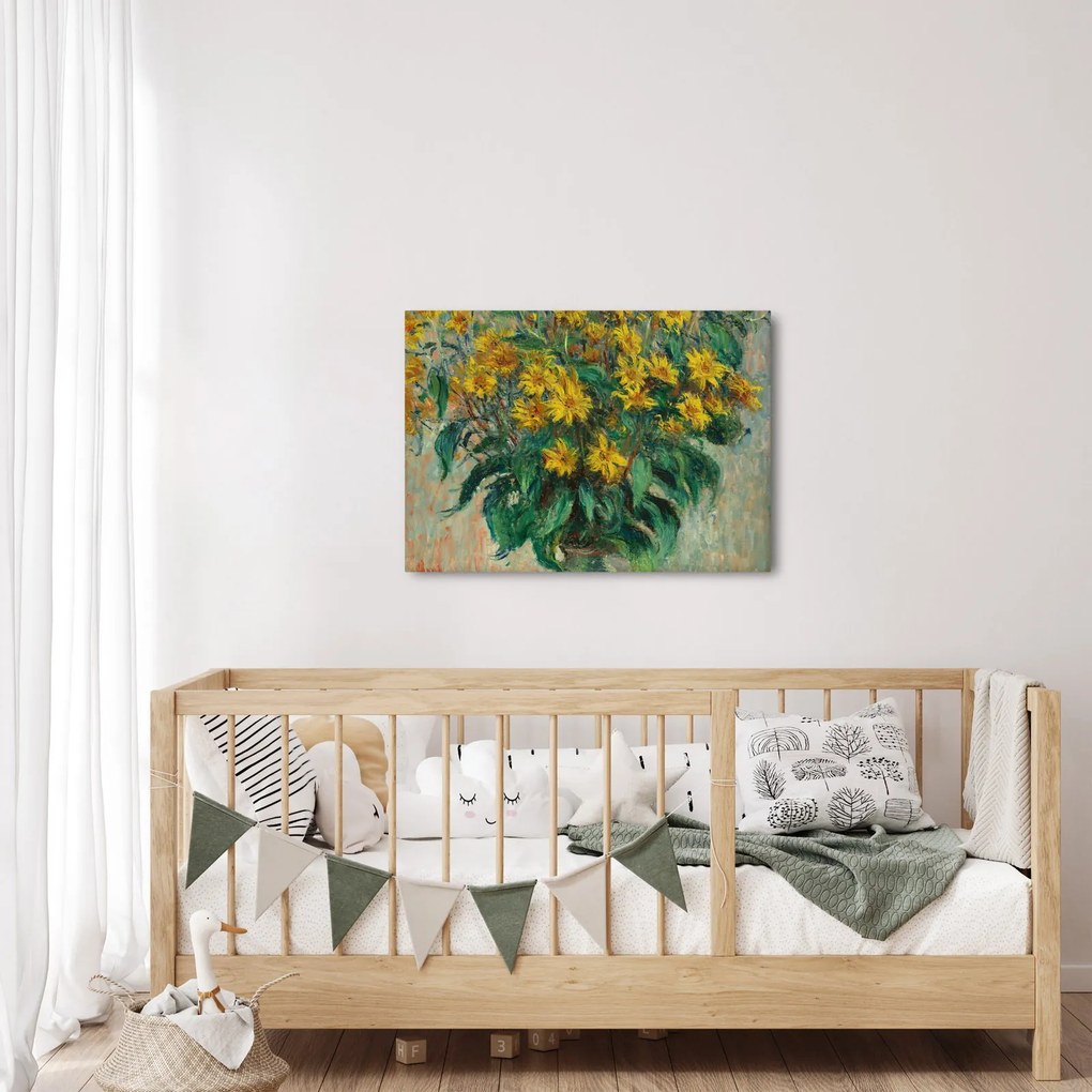 Obraz - Claude Monet, Jerusalem Artichoke Flowers, reprodukcje (70x50 cm)