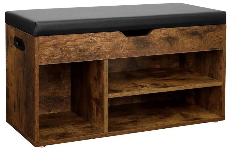 Szafka na buty DAVOR brązowo-czarna