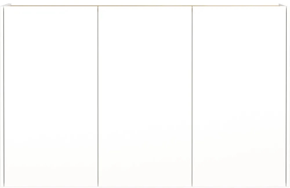 Biała szafka w dekorze dębu wisząca 138x87x25 cm Libbiano – Germania