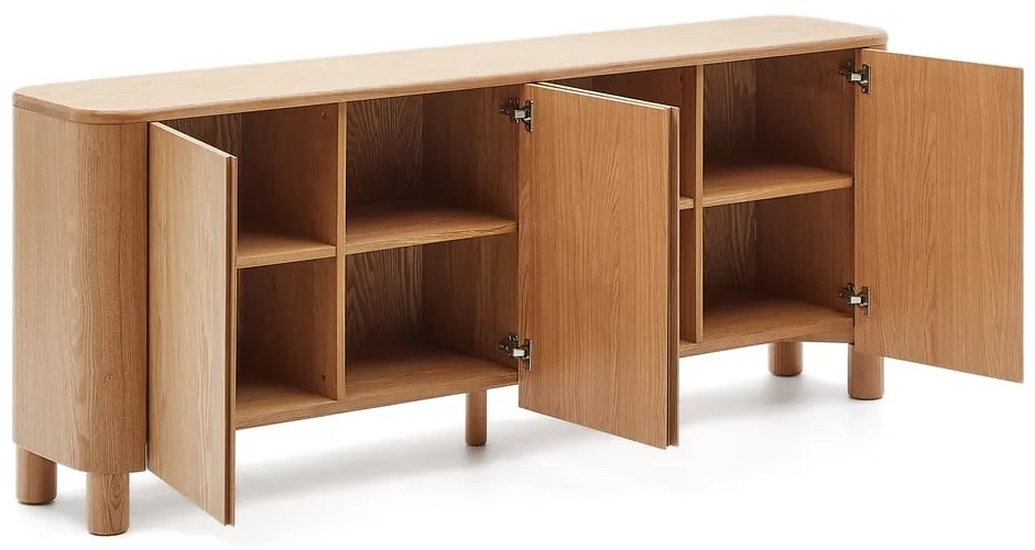 Komoda w dekorze jesionu w naturalnym kolorze 200x79x40 cm Salaya – Kave Home