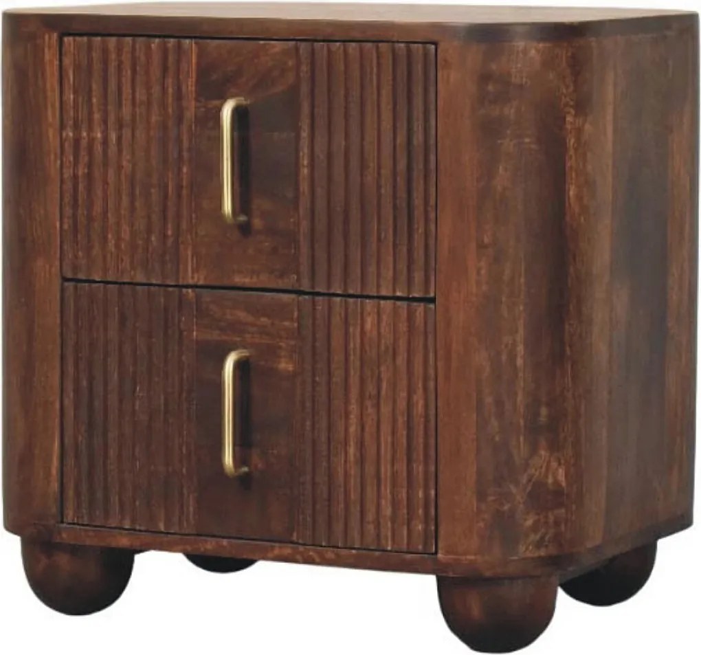 Artisan Furniture Lite drewno Szafka Nocna Marlowe z Żłobieniami