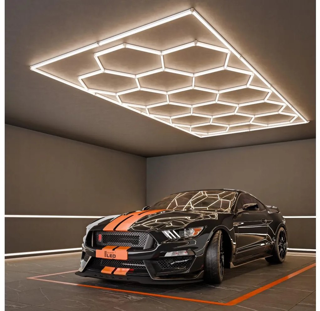 Oprawa sufitowa LED/696W/85-265V 4000K 484x243 cm CRI 90 IP54 biała