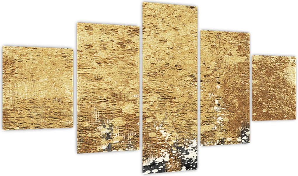 Obraz - Złota struktura N⁰3 (125x70 cm)