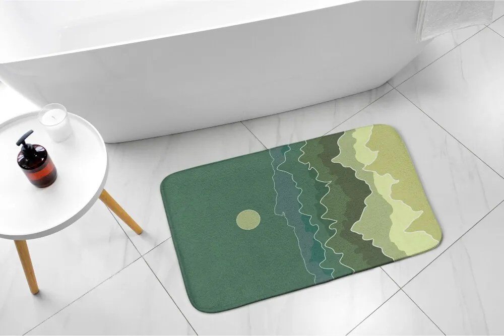Dywanik antypoślizgowy do łazienki Dywanik antypoślizgowy do łazienki Góry Abstrakcja