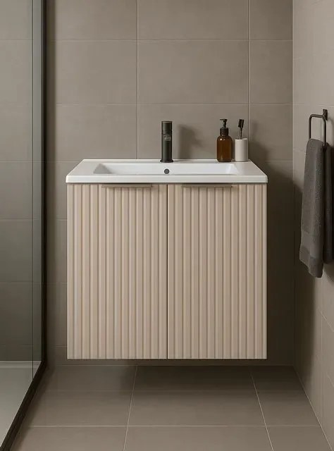 Wisząca kaszmirowa szafka łazienkowa 60 cm P3-N12