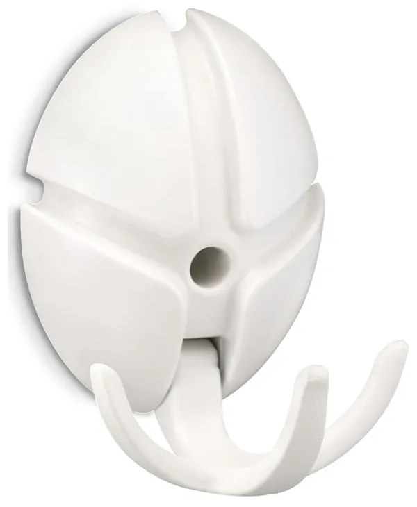 Biały ścienny plastikowy haczyk Tick – Spinder Design