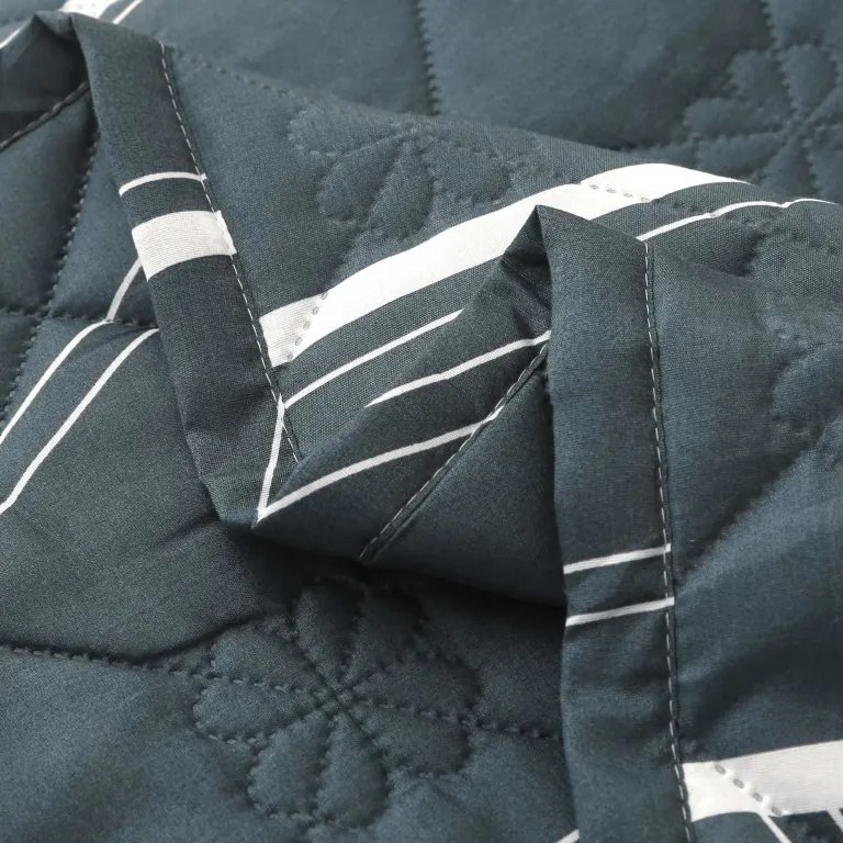 Letnia kołdra GRIDON 140x200 cm, czarna