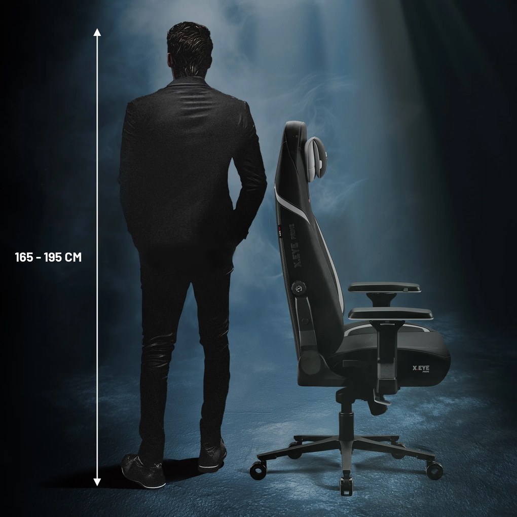 Fotel gamingowy Diablo X.Eye Prime, Normal Size, Burned Black